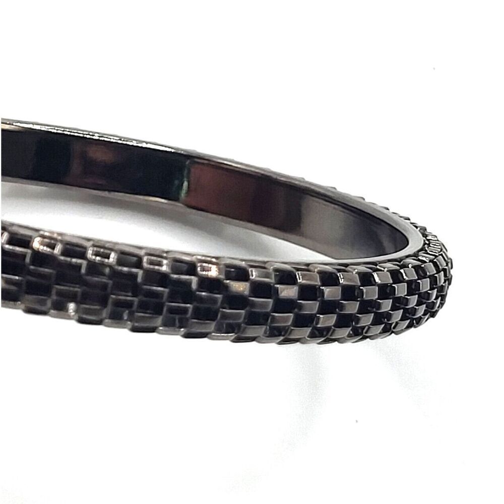 Gunmetal Black Snake Bracelet Bangle 8.1 in